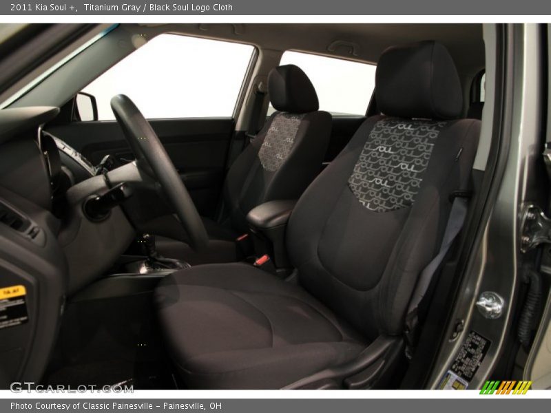 Titanium Gray / Black Soul Logo Cloth 2011 Kia Soul +