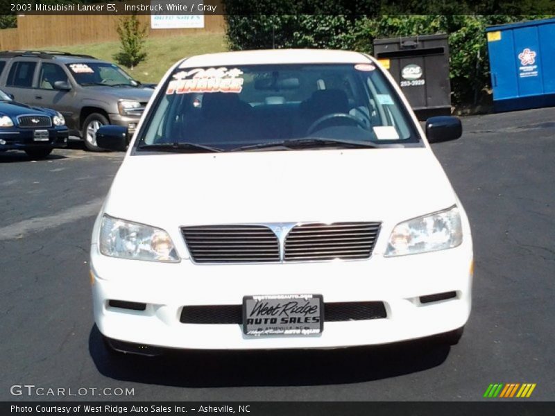Innsbruck White / Gray 2003 Mitsubishi Lancer ES