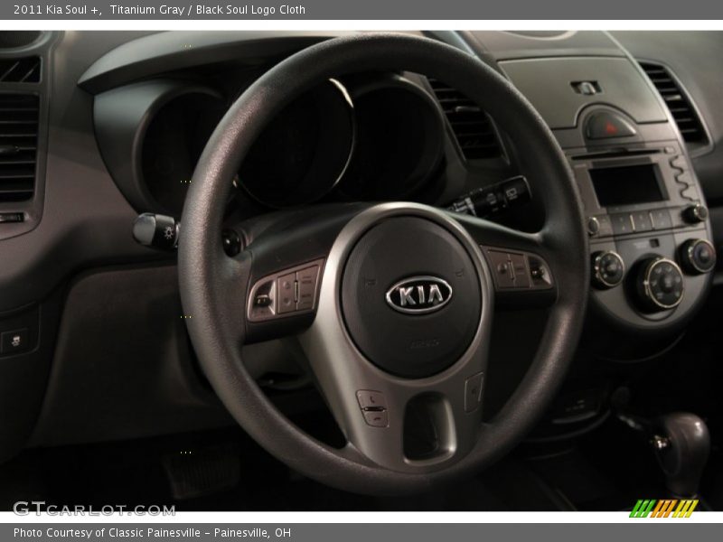 Titanium Gray / Black Soul Logo Cloth 2011 Kia Soul +