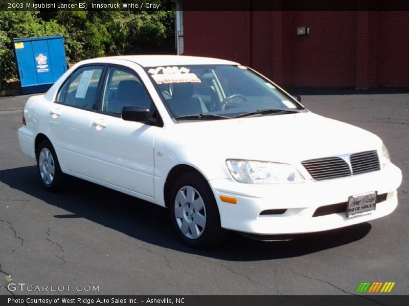 Innsbruck White / Gray 2003 Mitsubishi Lancer ES