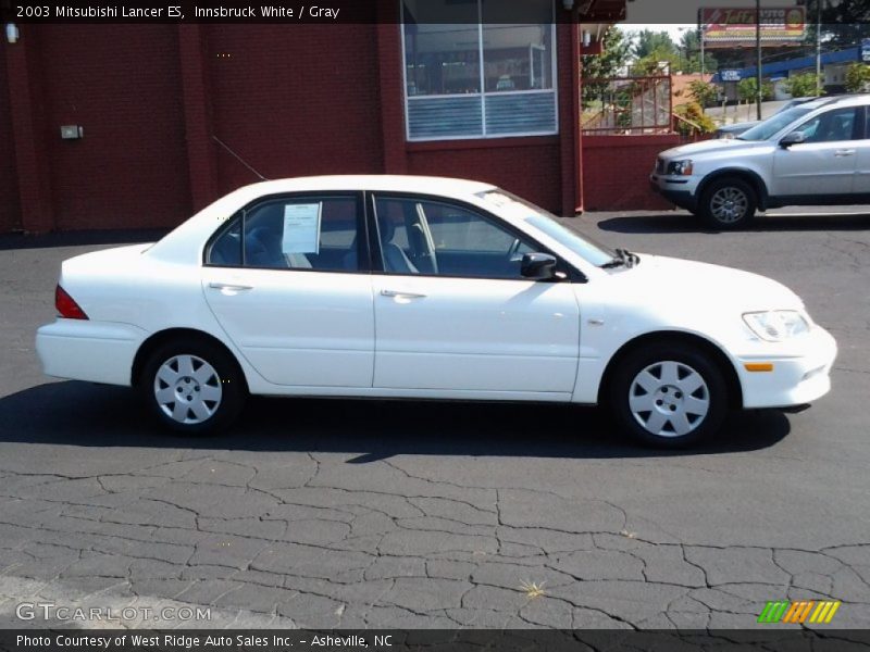 Innsbruck White / Gray 2003 Mitsubishi Lancer ES