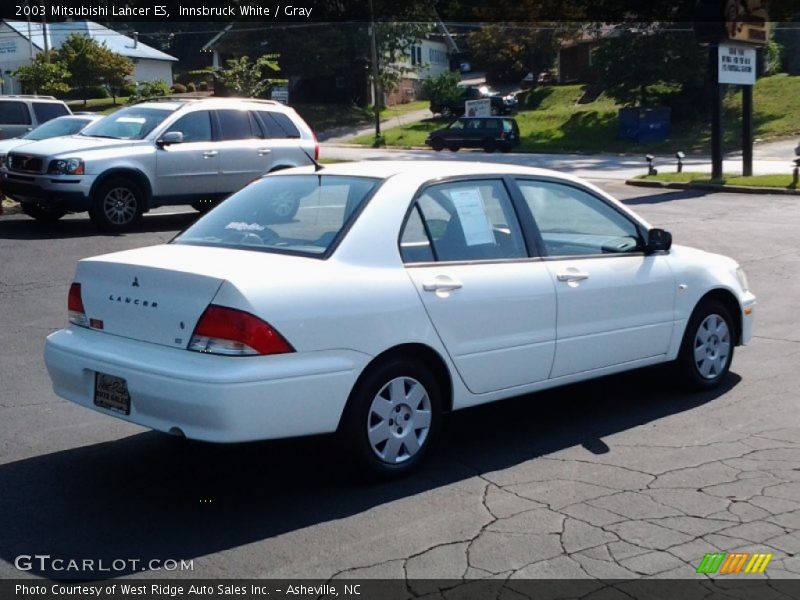 Innsbruck White / Gray 2003 Mitsubishi Lancer ES