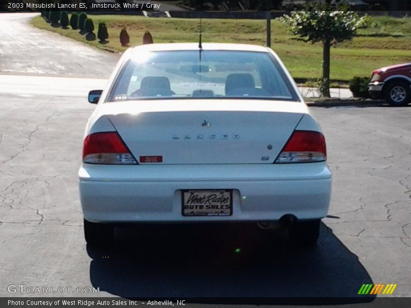 Innsbruck White / Gray 2003 Mitsubishi Lancer ES
