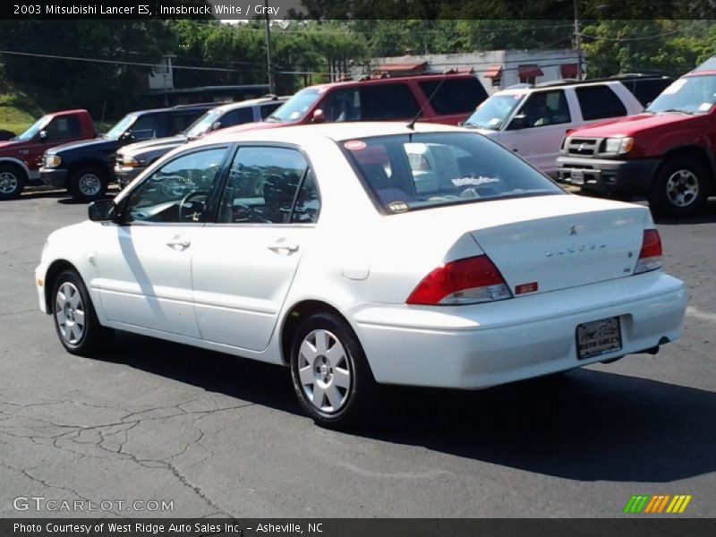 Innsbruck White / Gray 2003 Mitsubishi Lancer ES