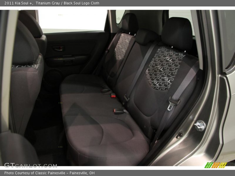 Titanium Gray / Black Soul Logo Cloth 2011 Kia Soul +