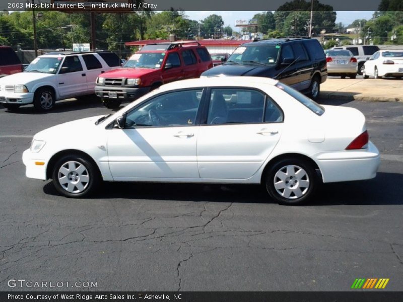 Innsbruck White / Gray 2003 Mitsubishi Lancer ES
