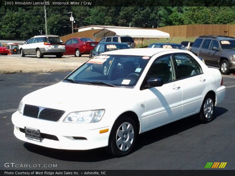 Innsbruck White / Gray 2003 Mitsubishi Lancer ES
