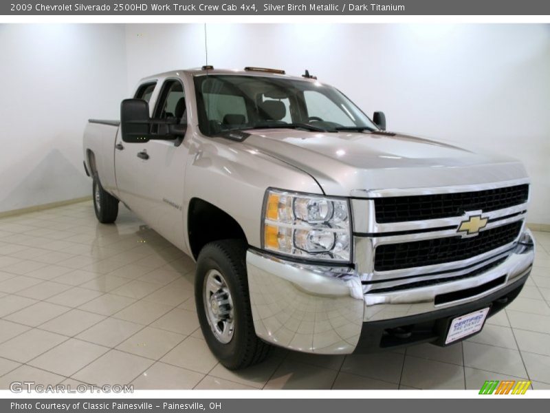 Silver Birch Metallic / Dark Titanium 2009 Chevrolet Silverado 2500HD Work Truck Crew Cab 4x4
