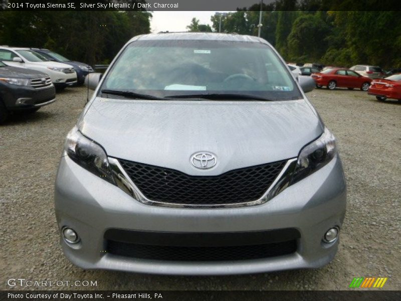 Silver Sky Metallic / Dark Charcoal 2014 Toyota Sienna SE