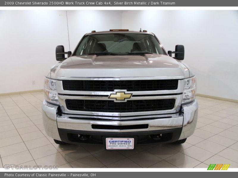 Silver Birch Metallic / Dark Titanium 2009 Chevrolet Silverado 2500HD Work Truck Crew Cab 4x4