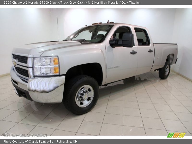 Silver Birch Metallic / Dark Titanium 2009 Chevrolet Silverado 2500HD Work Truck Crew Cab 4x4
