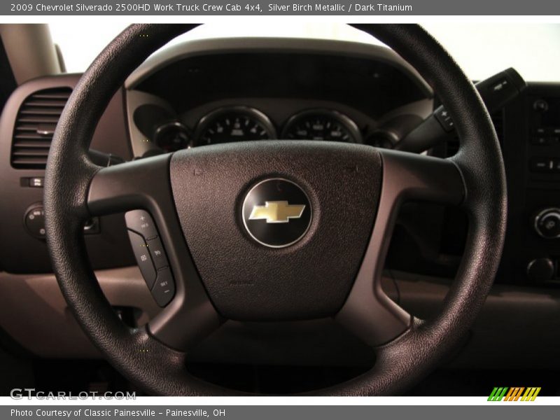 Silver Birch Metallic / Dark Titanium 2009 Chevrolet Silverado 2500HD Work Truck Crew Cab 4x4