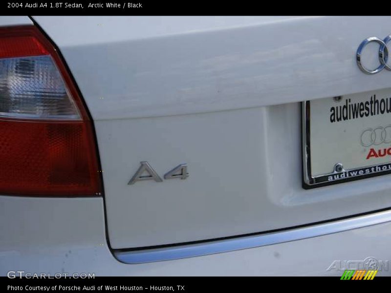 Arctic White / Black 2004 Audi A4 1.8T Sedan