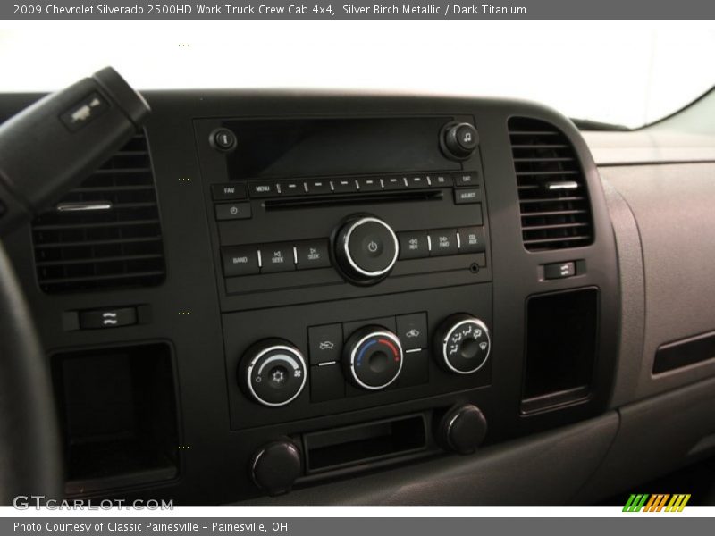 Silver Birch Metallic / Dark Titanium 2009 Chevrolet Silverado 2500HD Work Truck Crew Cab 4x4