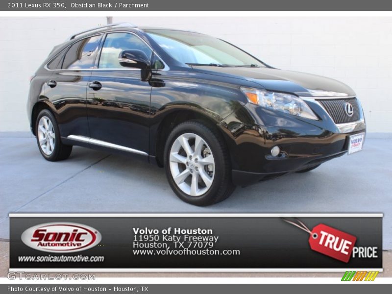 Obsidian Black / Parchment 2011 Lexus RX 350