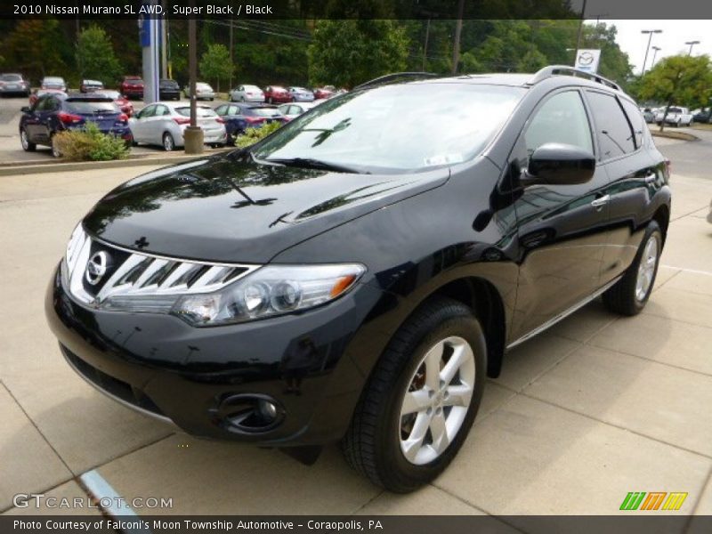 Super Black / Black 2010 Nissan Murano SL AWD