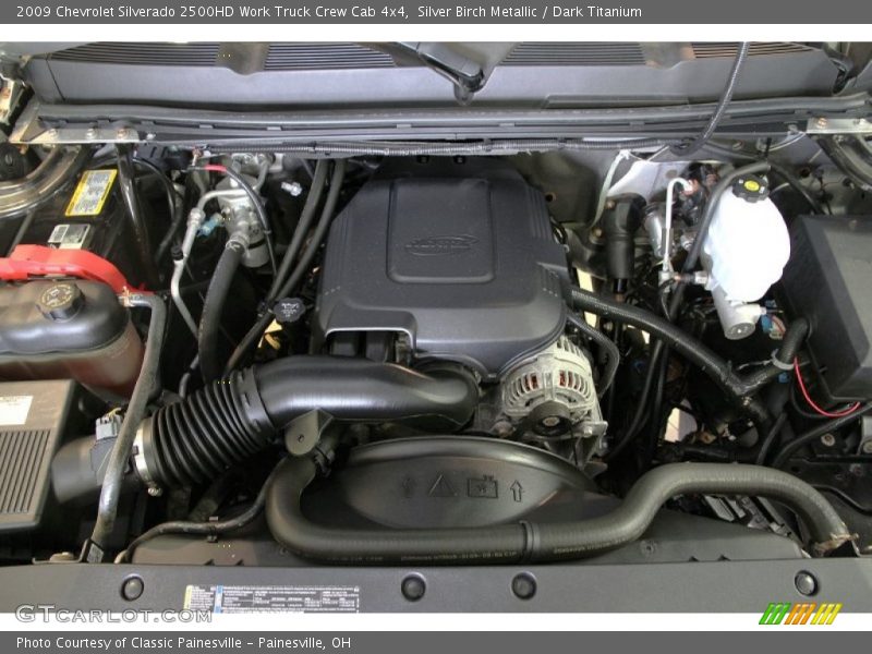 Silver Birch Metallic / Dark Titanium 2009 Chevrolet Silverado 2500HD Work Truck Crew Cab 4x4
