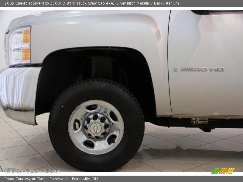 Silver Birch Metallic / Dark Titanium 2009 Chevrolet Silverado 2500HD Work Truck Crew Cab 4x4