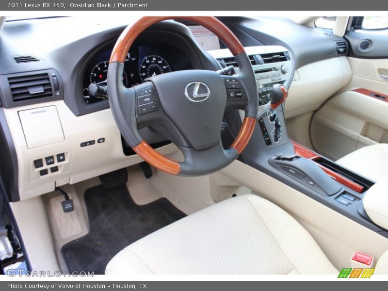 Obsidian Black / Parchment 2011 Lexus RX 350