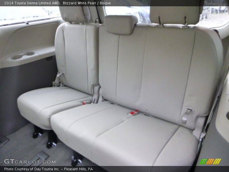 Rear Seat of 2014 Sienna Limited AWD