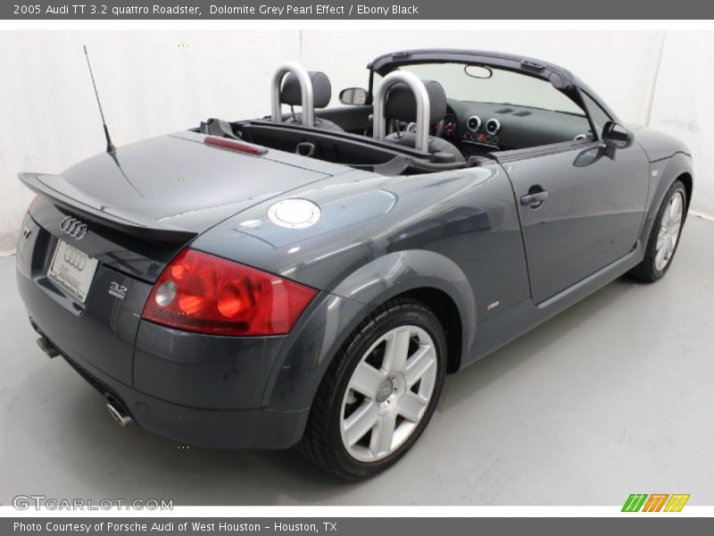 Dolomite Grey Pearl Effect / Ebony Black 2005 Audi TT 3.2 quattro Roadster