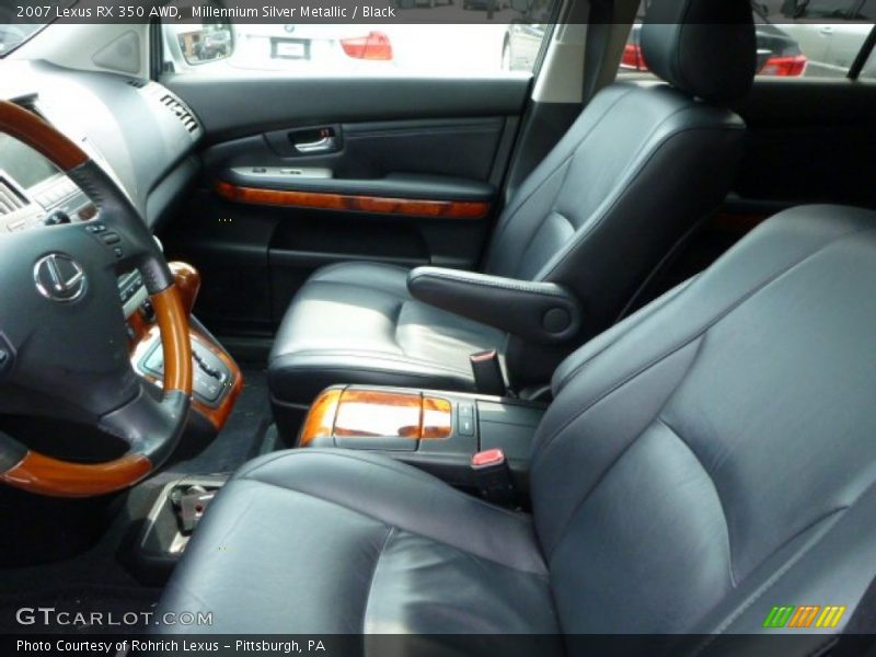 Millennium Silver Metallic / Black 2007 Lexus RX 350 AWD