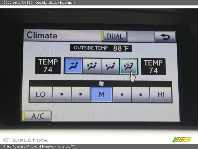 Obsidian Black / Parchment 2011 Lexus RX 350