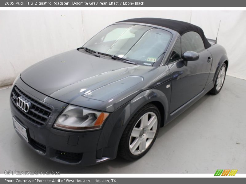 Dolomite Grey Pearl Effect / Ebony Black 2005 Audi TT 3.2 quattro Roadster