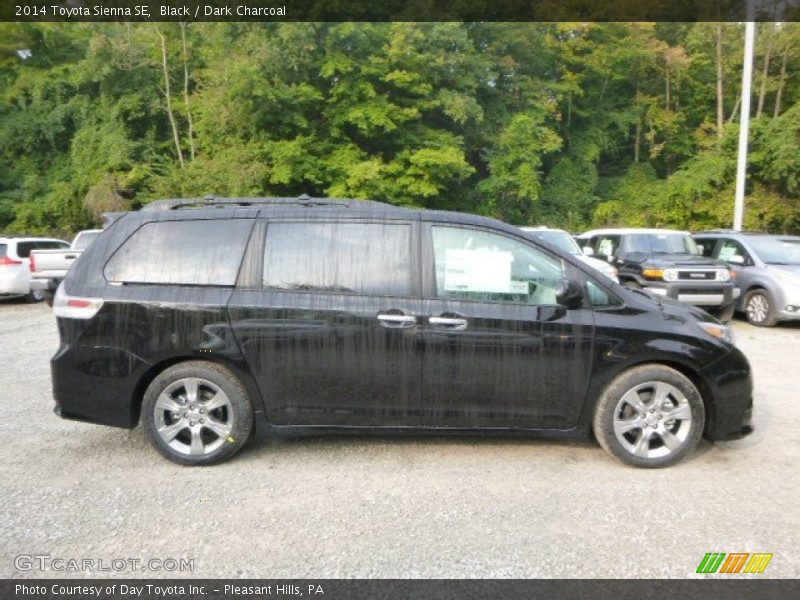 Black / Dark Charcoal 2014 Toyota Sienna SE