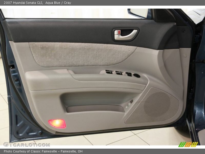 Aqua Blue / Gray 2007 Hyundai Sonata GLS