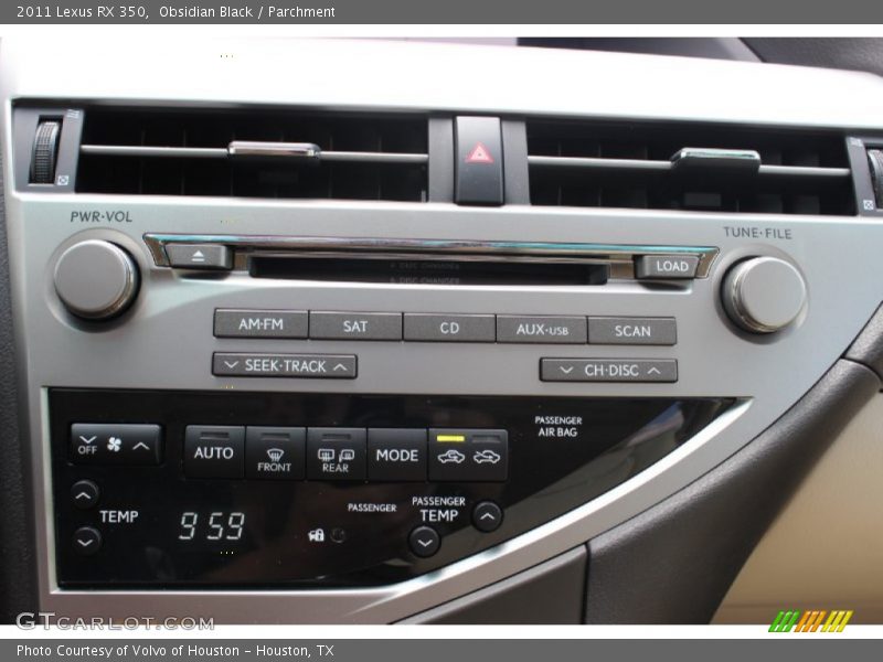 Obsidian Black / Parchment 2011 Lexus RX 350