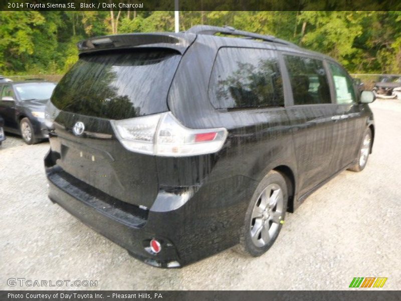Black / Dark Charcoal 2014 Toyota Sienna SE