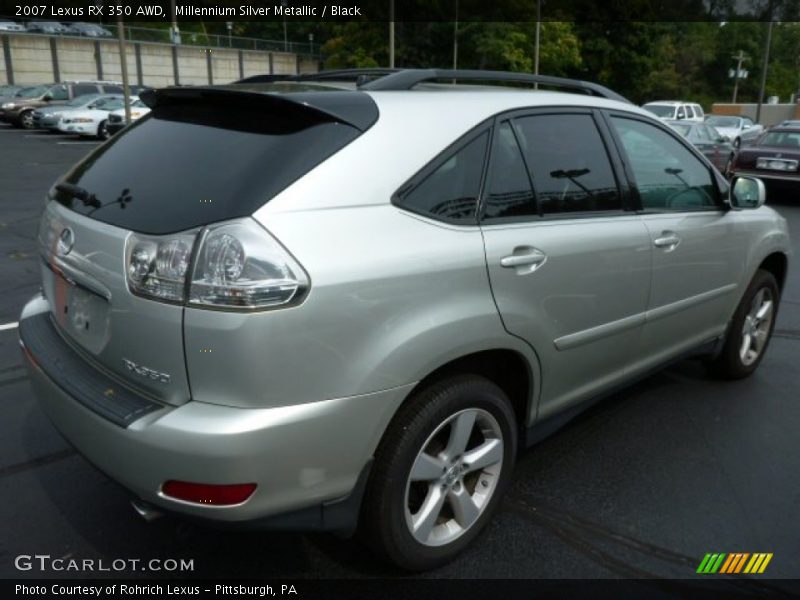 Millennium Silver Metallic / Black 2007 Lexus RX 350 AWD