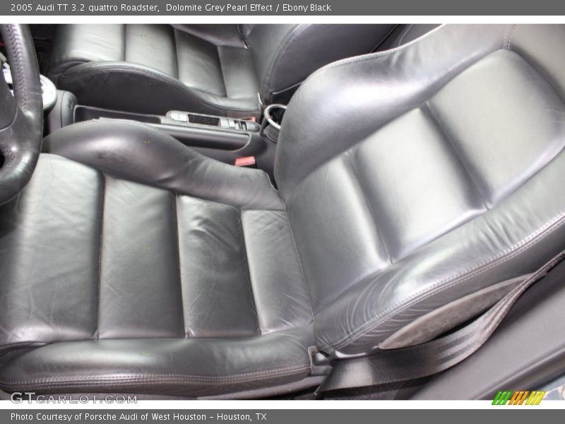 Dolomite Grey Pearl Effect / Ebony Black 2005 Audi TT 3.2 quattro Roadster