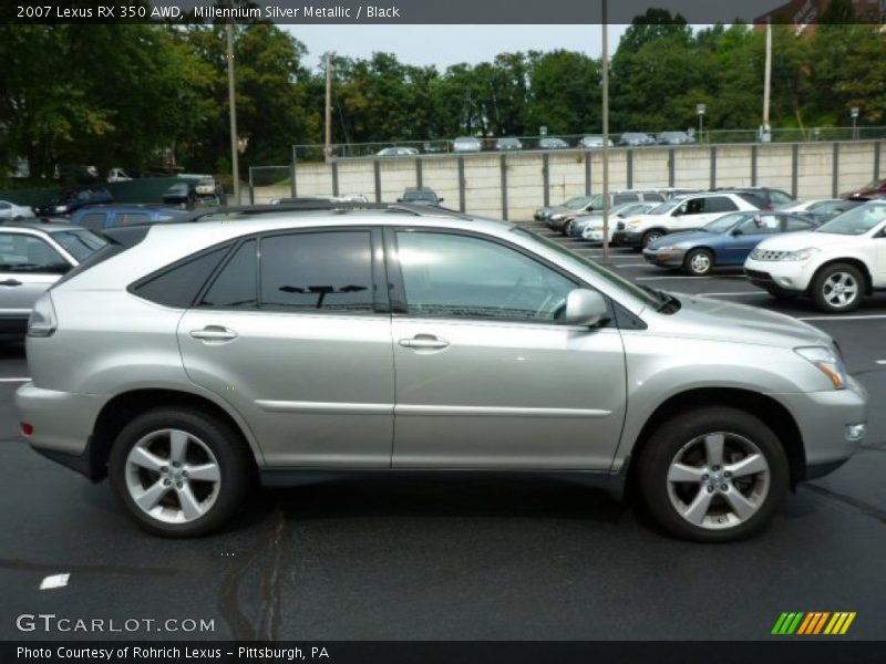 Millennium Silver Metallic / Black 2007 Lexus RX 350 AWD