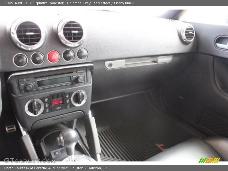 Dolomite Grey Pearl Effect / Ebony Black 2005 Audi TT 3.2 quattro Roadster