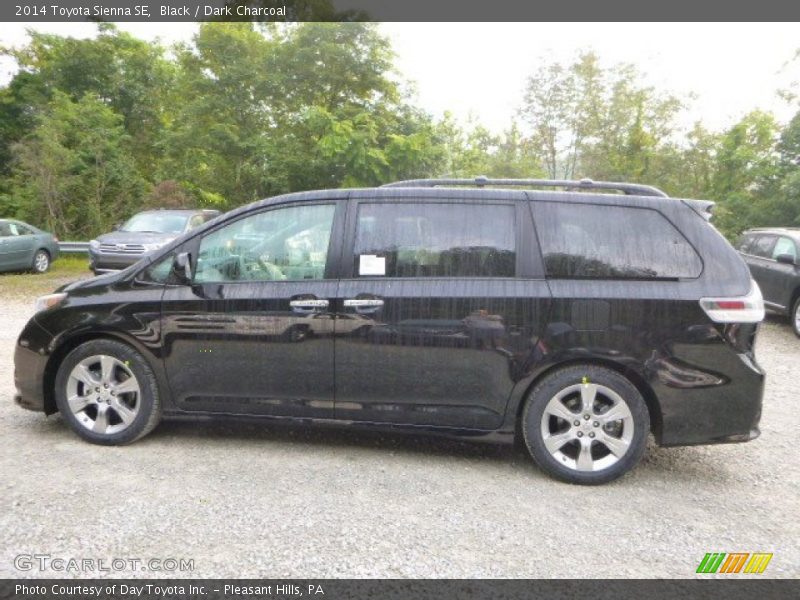 Black / Dark Charcoal 2014 Toyota Sienna SE