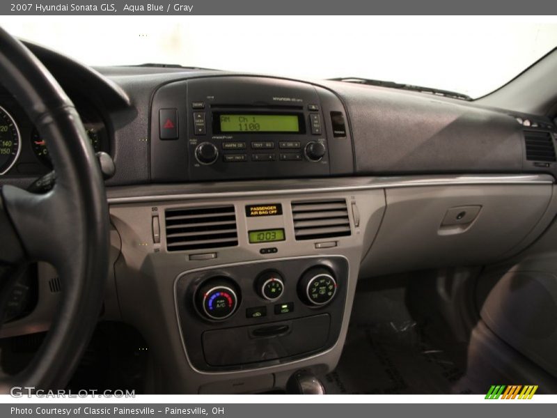 Aqua Blue / Gray 2007 Hyundai Sonata GLS