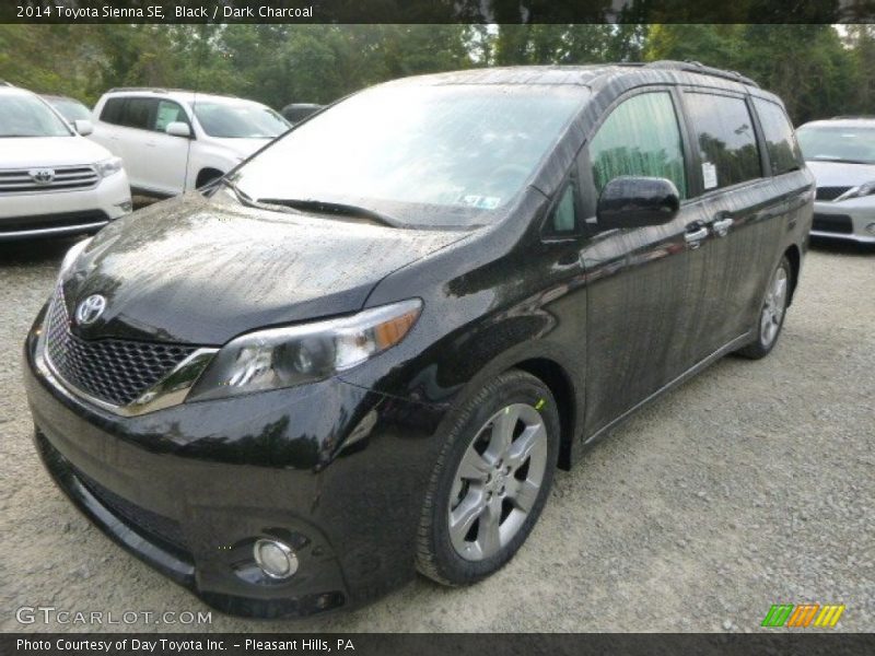 Black / Dark Charcoal 2014 Toyota Sienna SE