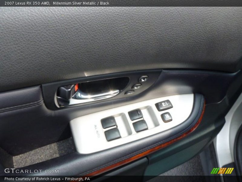 Millennium Silver Metallic / Black 2007 Lexus RX 350 AWD