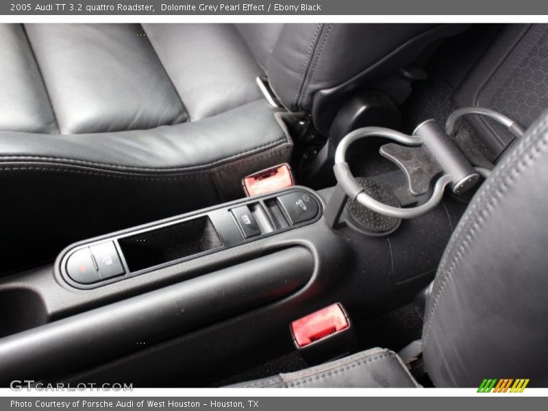 Dolomite Grey Pearl Effect / Ebony Black 2005 Audi TT 3.2 quattro Roadster