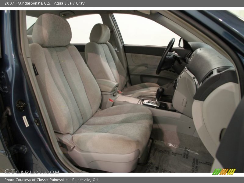 Aqua Blue / Gray 2007 Hyundai Sonata GLS