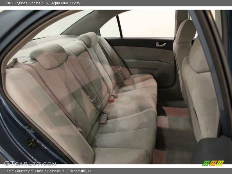 Aqua Blue / Gray 2007 Hyundai Sonata GLS