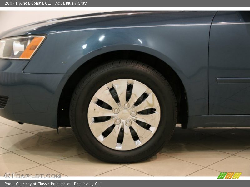 Aqua Blue / Gray 2007 Hyundai Sonata GLS