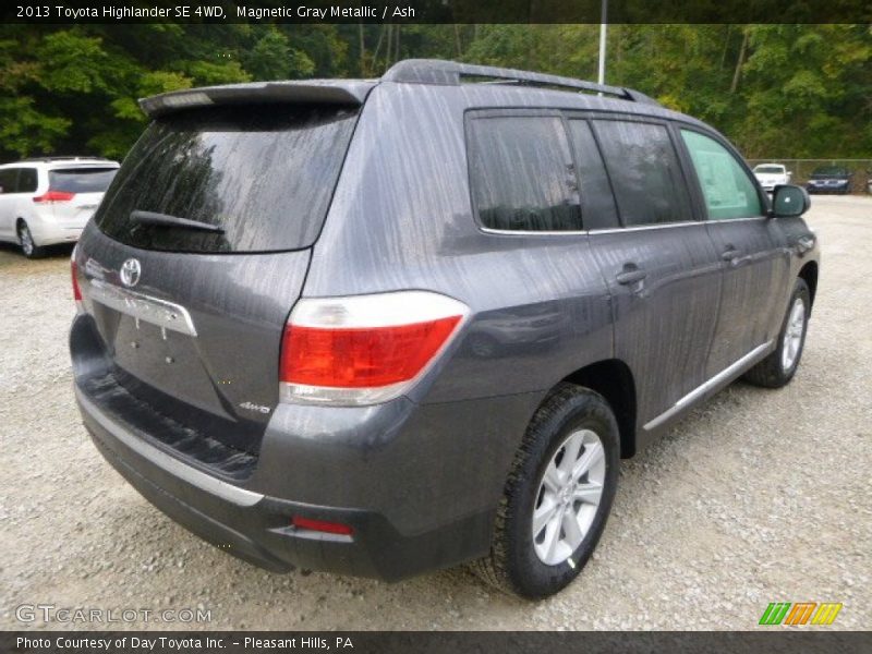 Magnetic Gray Metallic / Ash 2013 Toyota Highlander SE 4WD