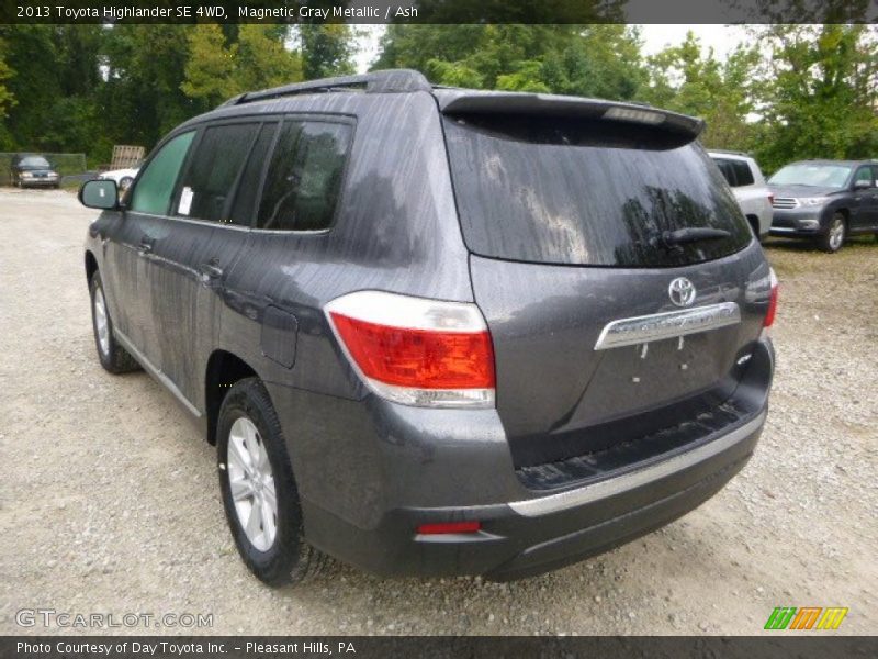 Magnetic Gray Metallic / Ash 2013 Toyota Highlander SE 4WD