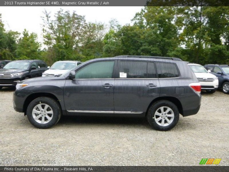 Magnetic Gray Metallic / Ash 2013 Toyota Highlander SE 4WD