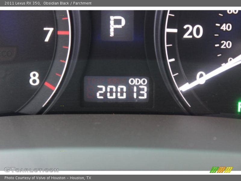 Obsidian Black / Parchment 2011 Lexus RX 350
