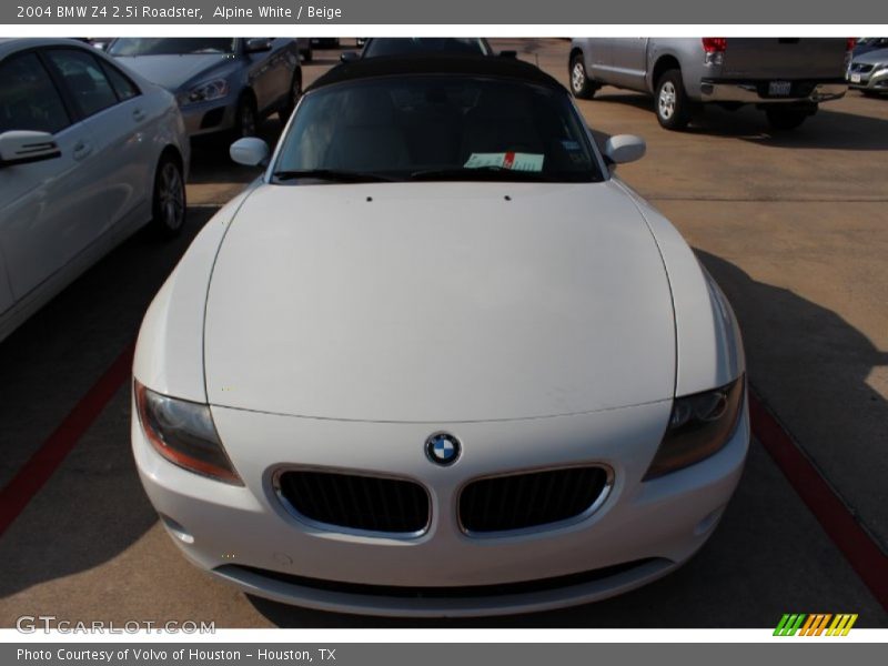 Alpine White / Beige 2004 BMW Z4 2.5i Roadster