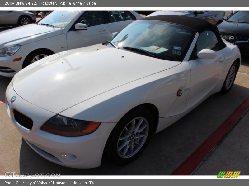 Alpine White / Beige 2004 BMW Z4 2.5i Roadster